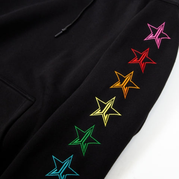 Jeffree Star Rainbow Star Hoodie Medium NEW - Picture 2 of 8